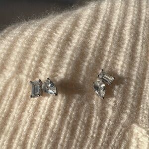 925 Sterling silver zirconia earrings